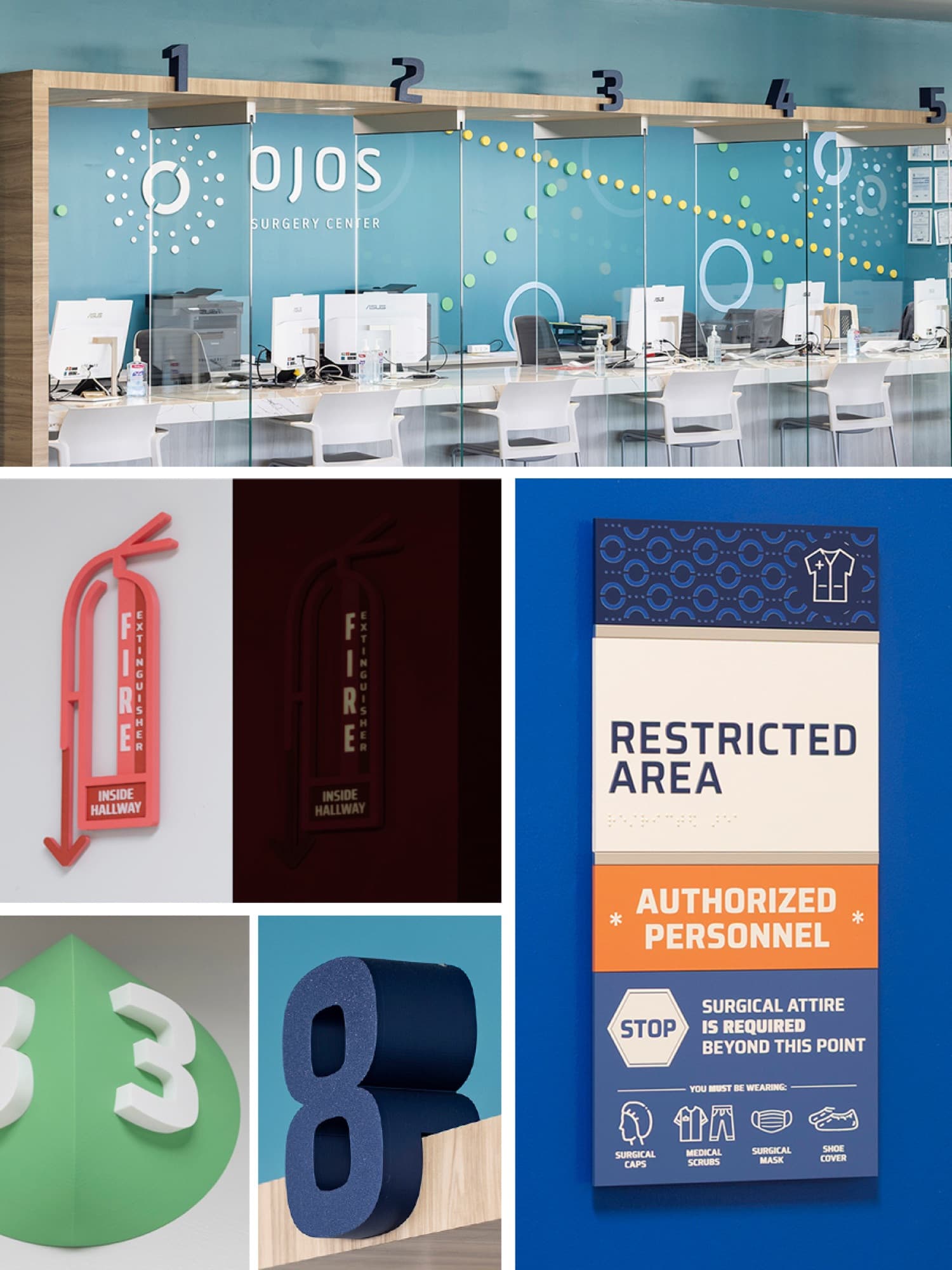Clínica de Ojos Signage & Wayfinding System