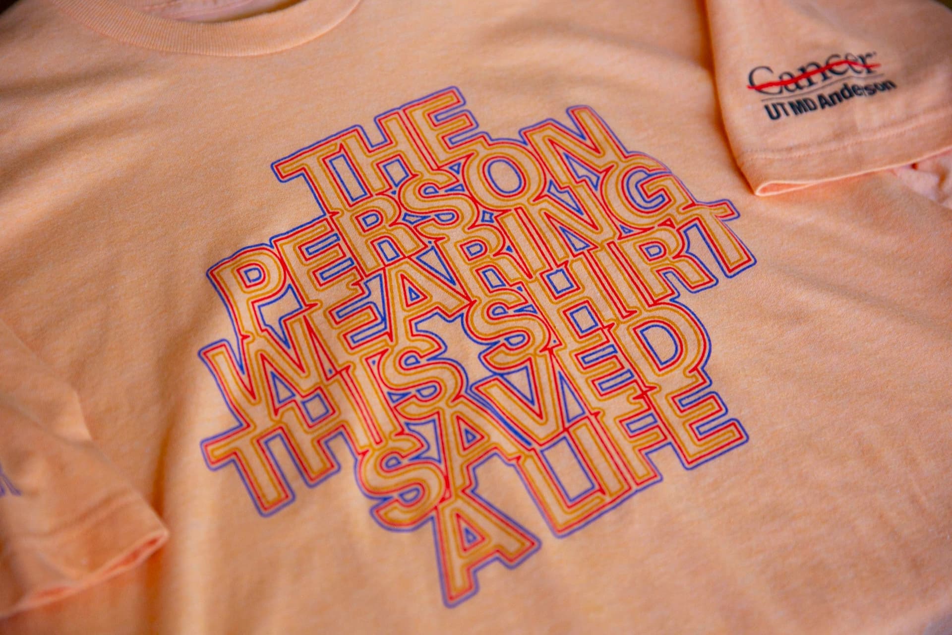 UT MD Anderson Blood Donor Thank-You T-Shirt