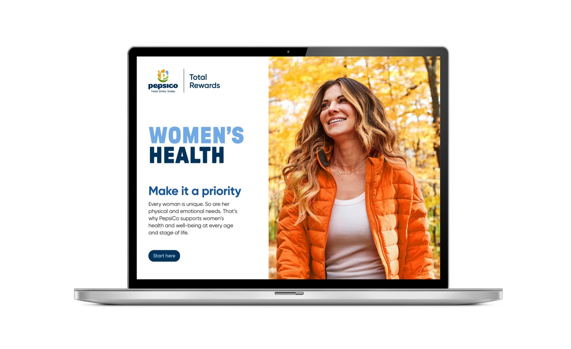 Women's Health Digital Interactive Page