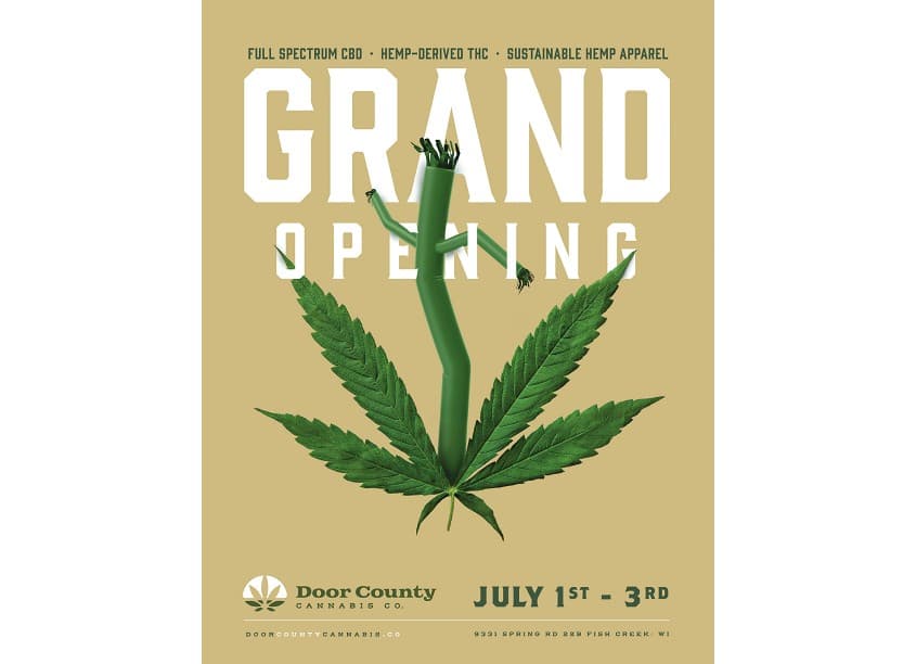 Door County Cannabis Co. Grand Opening Poster
