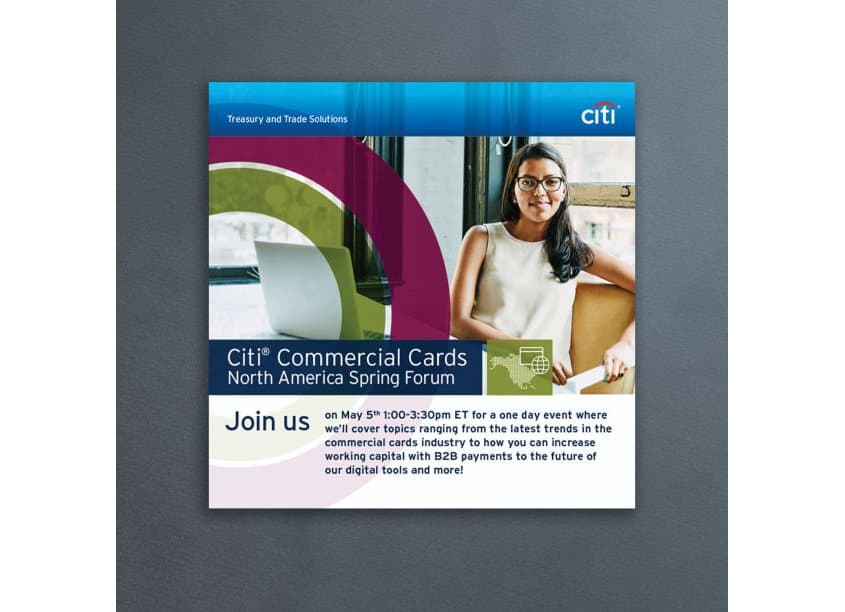 Citi Commercial Cards North America Spring Forum Digital Communication