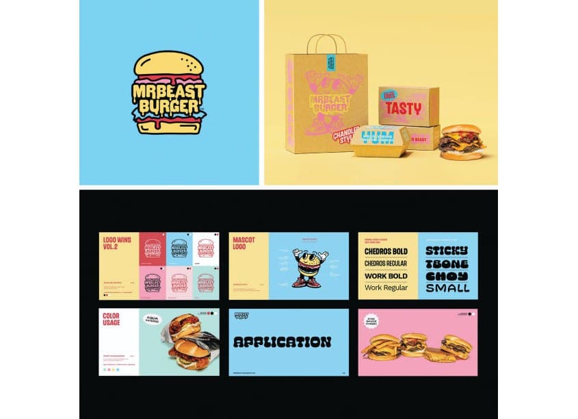 MrBeast Burger Branding
