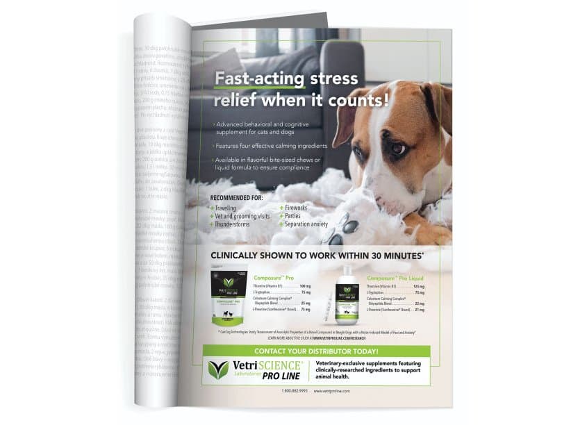 VetriScience® Composure™ Pro Magazine Advertising