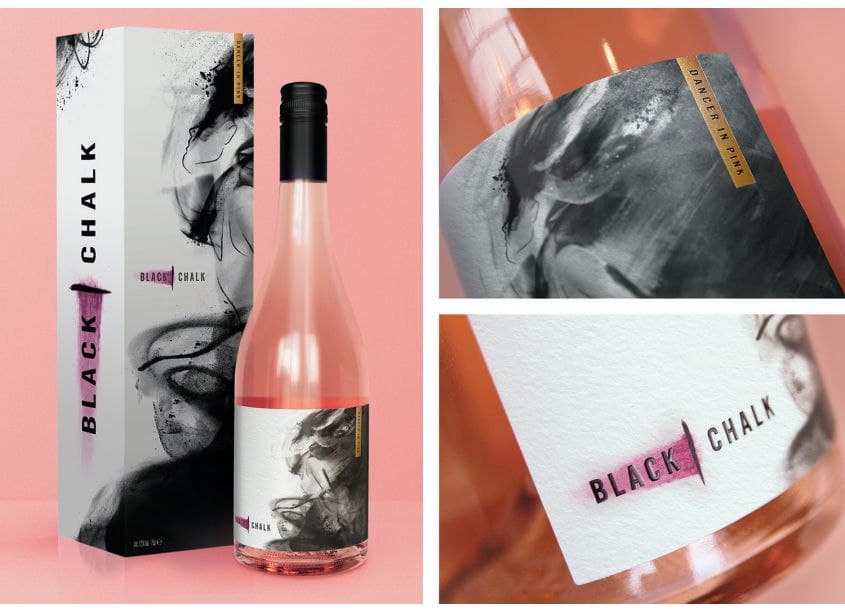 Black Chalk Still Wine Dancer In Pink