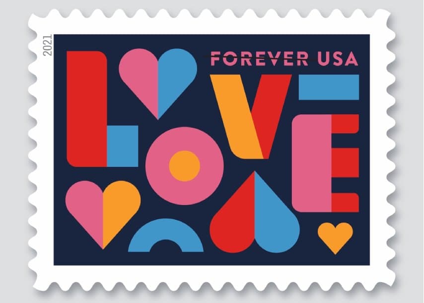 LOVE (2021) Stamp Design