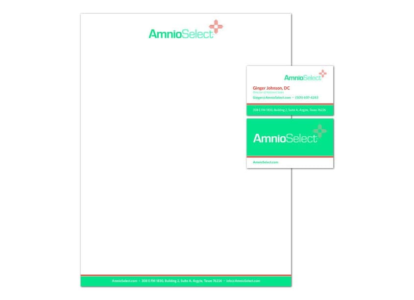 AminoSelect Stationery Design