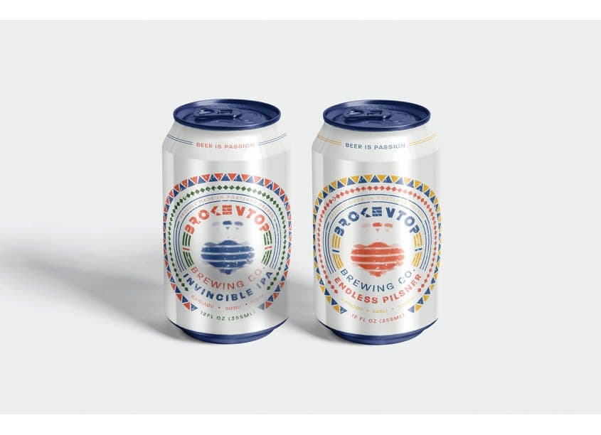 Broken Top Brewing Co. Craft Beer Package Design