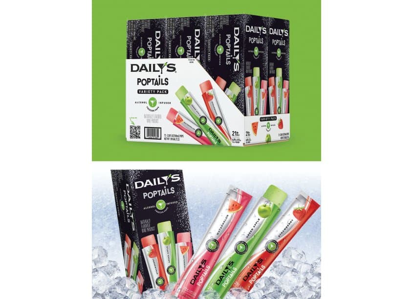 Daily’s Poptails Carton, Inner Sleeves and Shipper