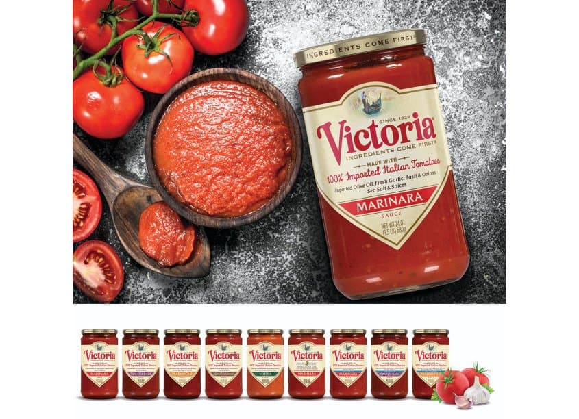Victoria Sauces Label Design