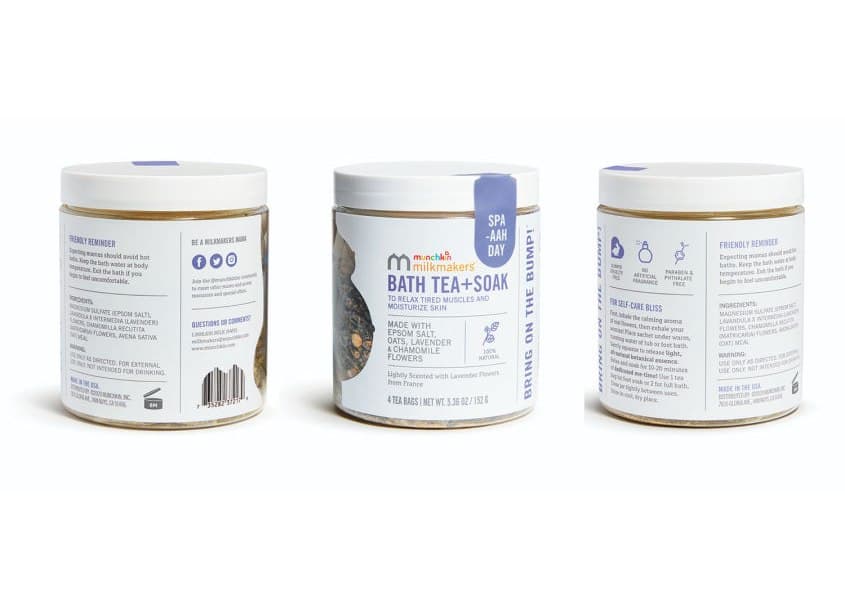 Milkmakers Bath Tea + Foot Soak Packaging