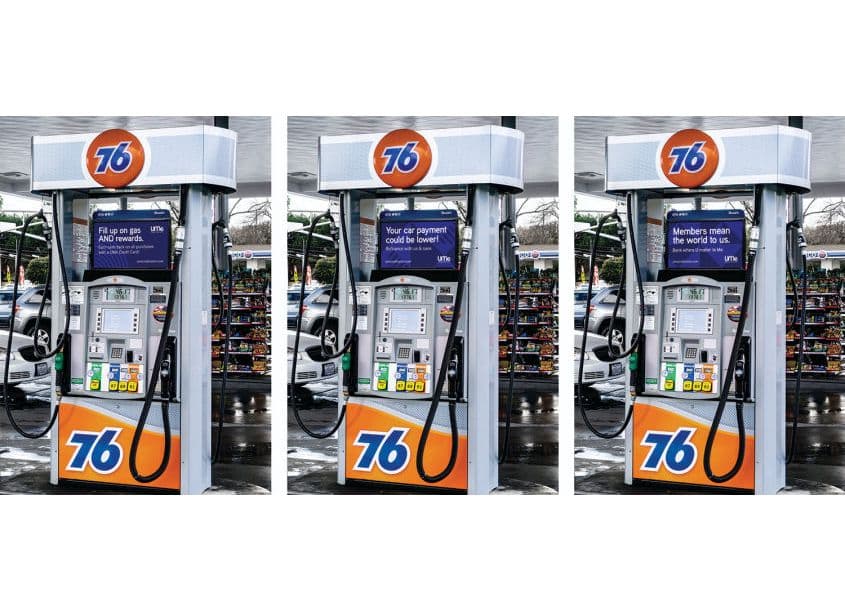 UMe Credit Union Gas Station Toppers