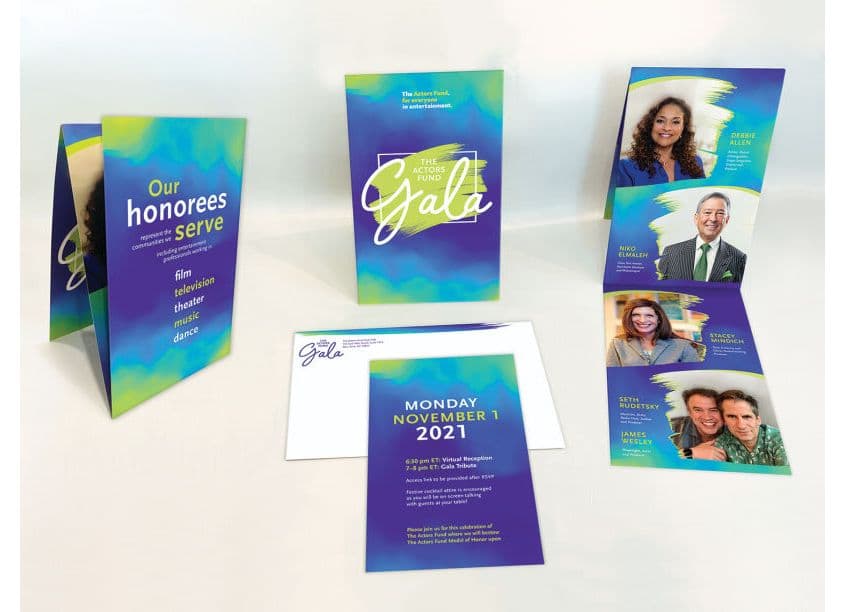 The 2021 Actors Fund Gala Invitation