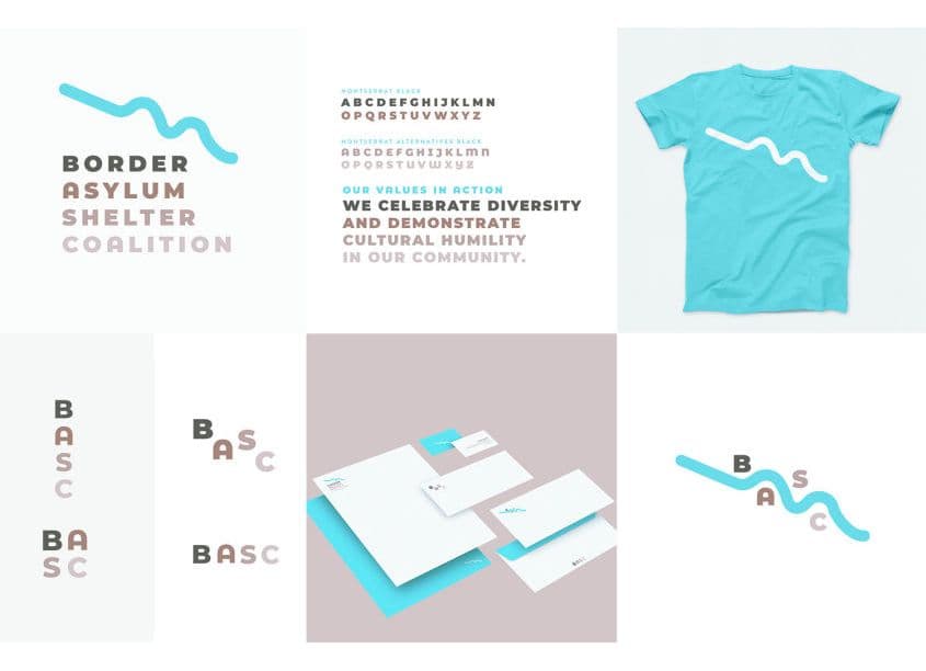 Border Asylum Shelter Coalition Brand Identity System