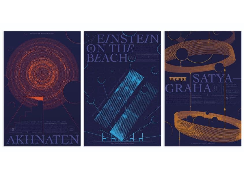 Opera Posters: Philip Glass’ Portrait Trilogy