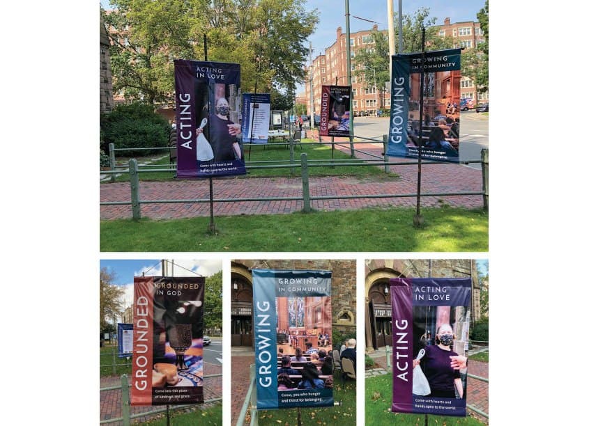 Grounded, Growing, Acting Welcome Banners