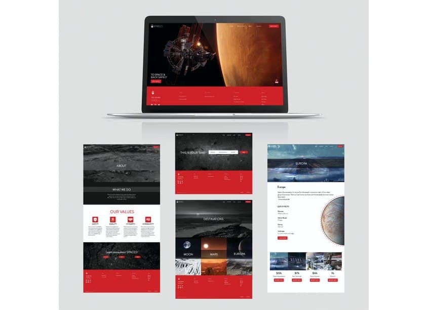 SPACED Website Design