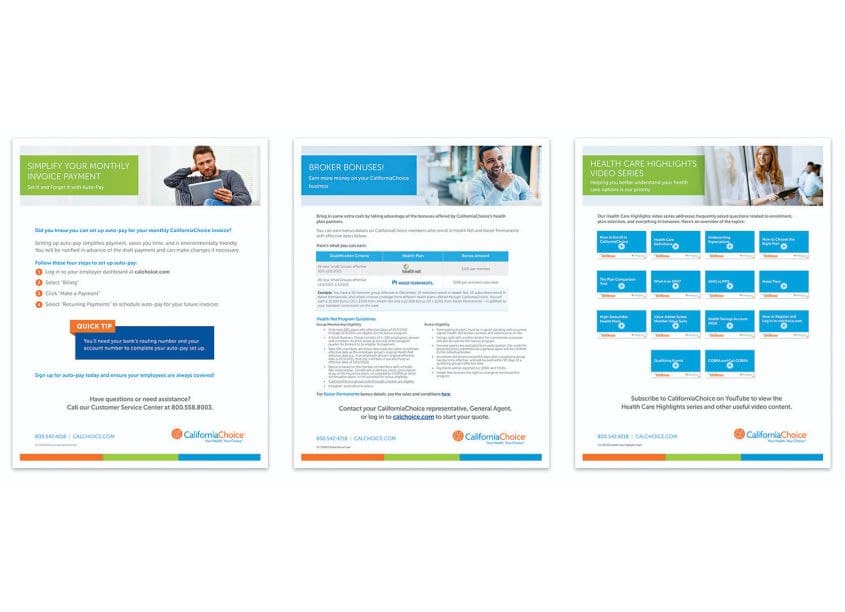 CaliforniaChoice Health Care Flyers