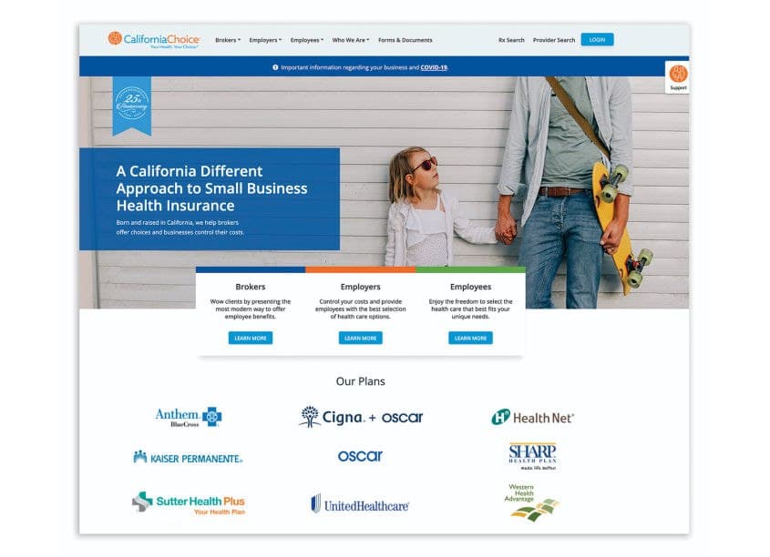 New CalChoice.com Website Redesign