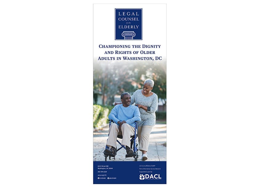 Legal Counsel for the Elderly (LCE) Retractable Banner