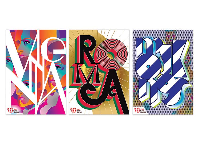10th Anniversary Cities Posters