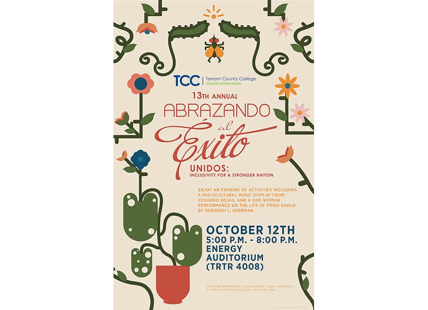 13th Annual Abrazando al Exito: Unidos Inclusivity for a Stronger Nation Poster