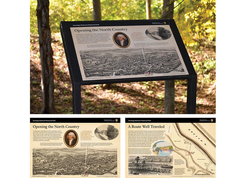 Saratoga National Historical Park Interpretive Exhibit