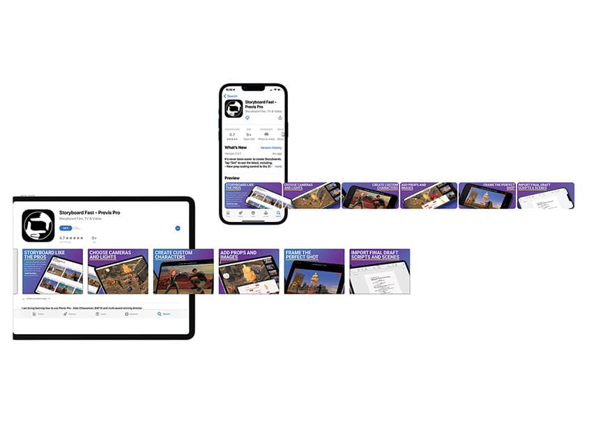Previs Pro Apple App Store Screenshots