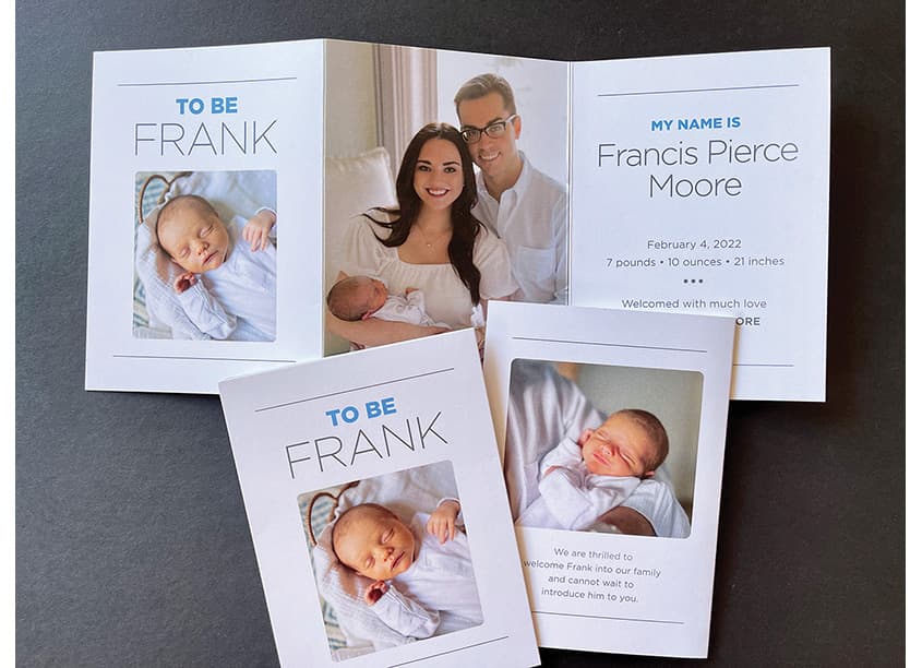 To Be Frank Birth Announcement