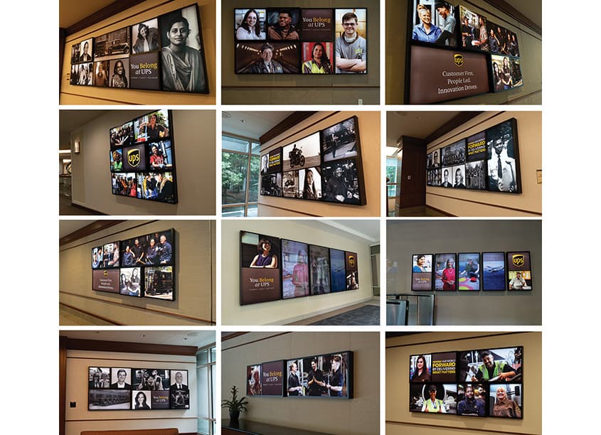 UPS Corporate Office Photo Art Displays