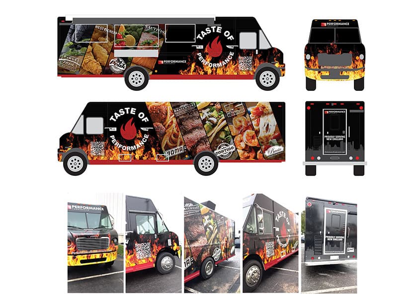 Taste of Performance Food Truck Graphics