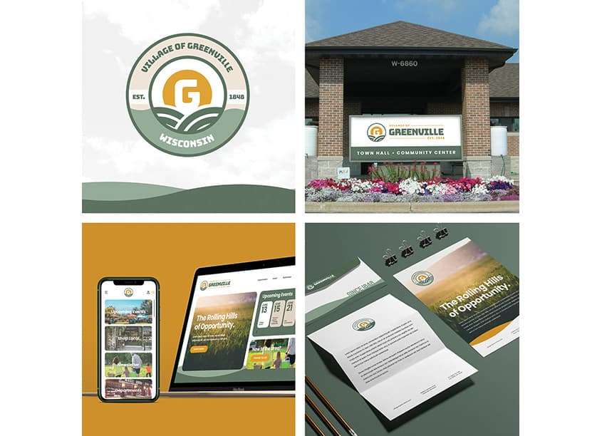 Village of Greenville Visual Identity.