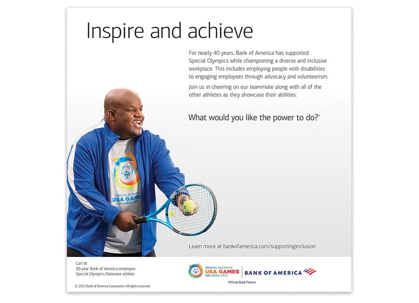 Special Olympics Program Advertising