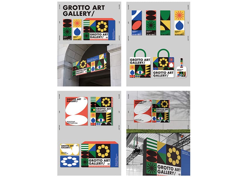 Grotto Art Gallery Branding