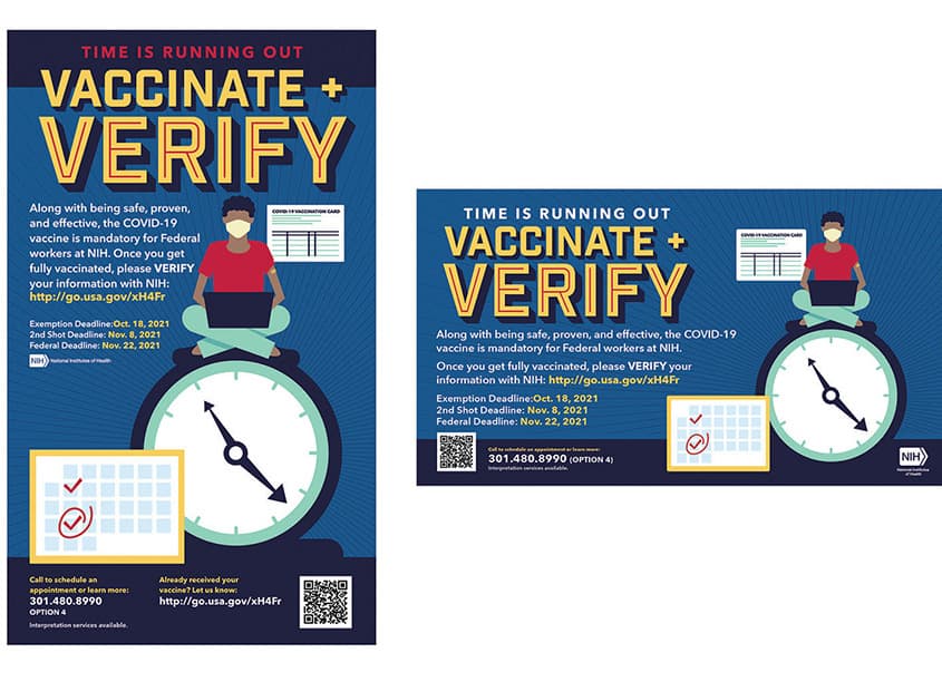 Vaccinate + Verify Poster
