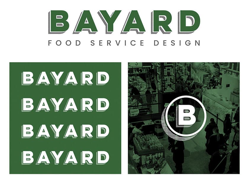 Bayard Food Service Design Logo System