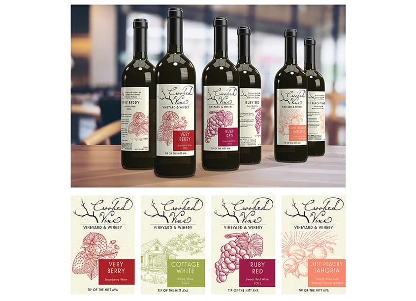 Crooked Vine Package and Logo Design