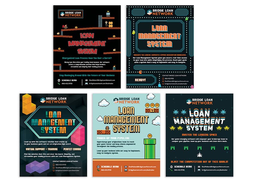 DealMaker Retro Video Game Ad Series