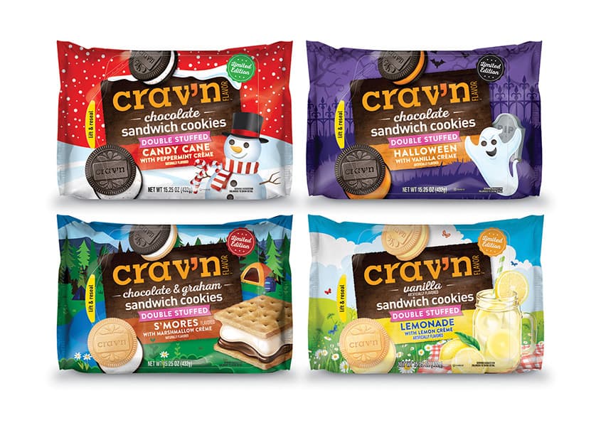 Crav'n Flavor Limited Edition Cookies Packaging