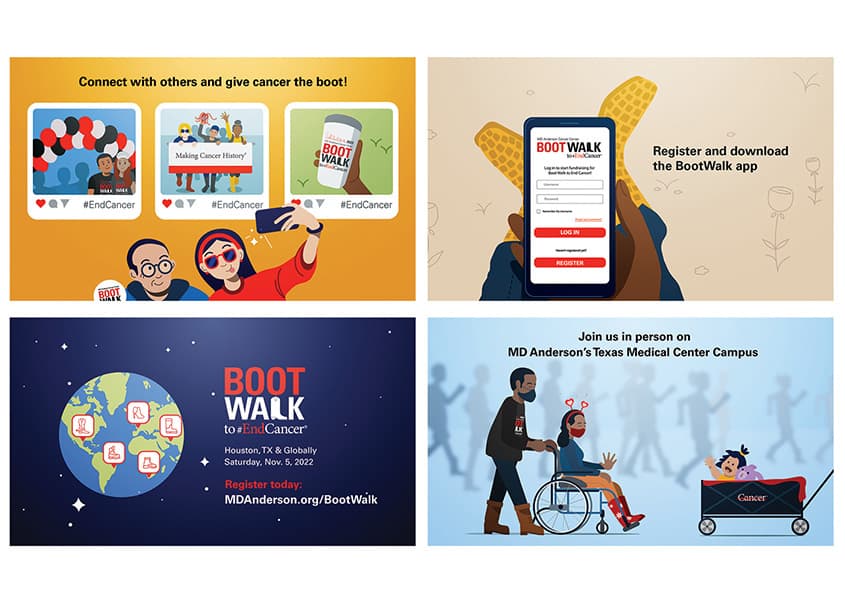 Boot Walk to End Cancer Animation