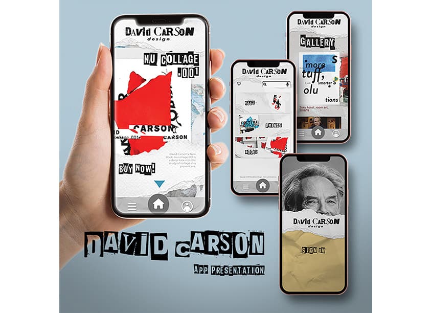 App Design for David Carson