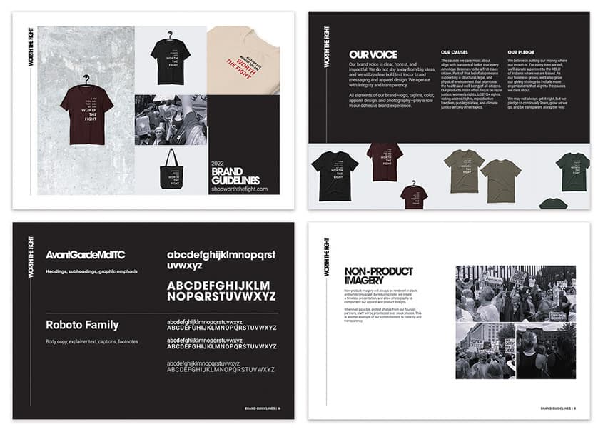 Worth the Fight Brand Identity and Web Design