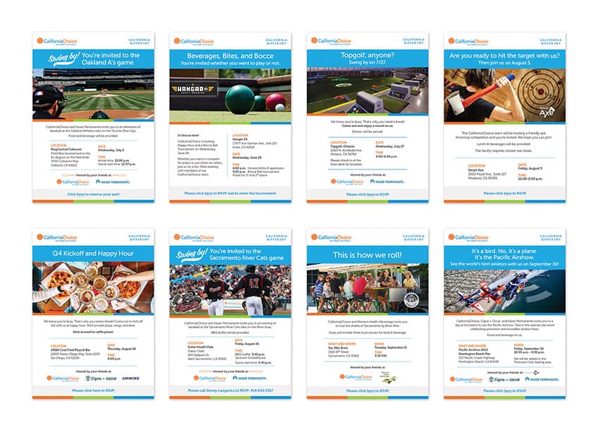 CaliforniaChoice Event Invitation Series