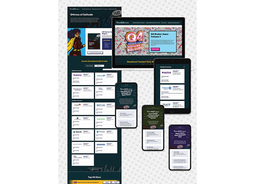 Word & Brown Q4 Microsite Email Series/Campaign