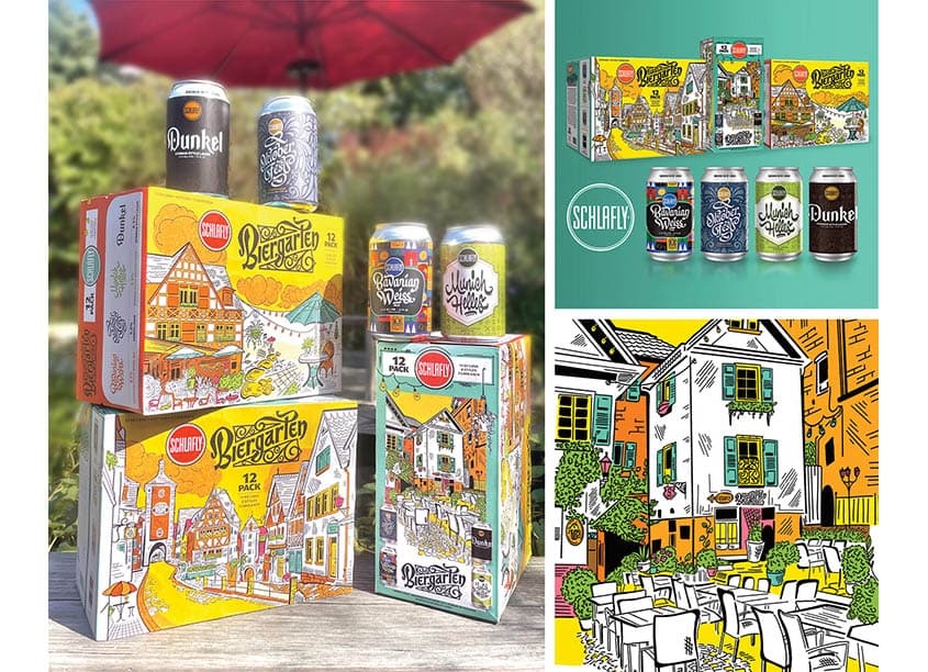 Schlafly Biergarten Packaging & Label Design