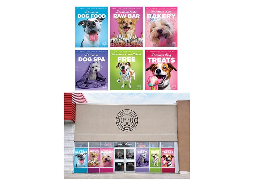 Pet Store Window Signage