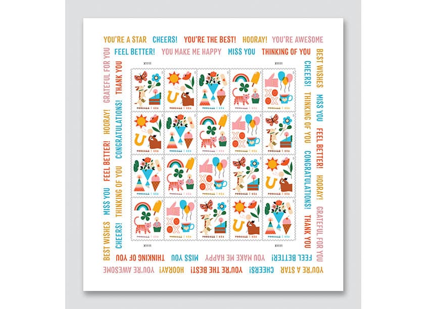 Thinking of You Stamp Design