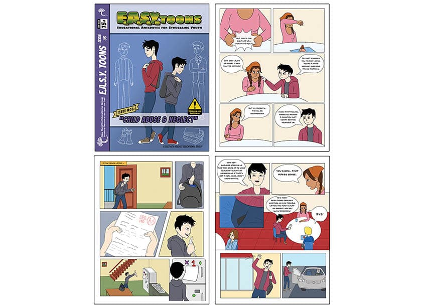 E.A.S.Y. Toons Issue 5 Typography and Assembly