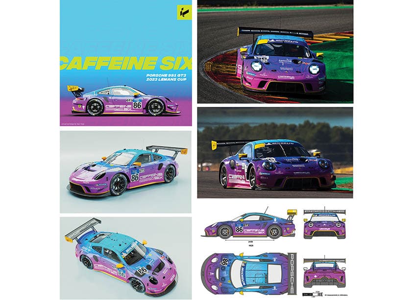 Caffeine Six Porsche 991 - 2023 Le Mans Cup - Vehicle Graphics
