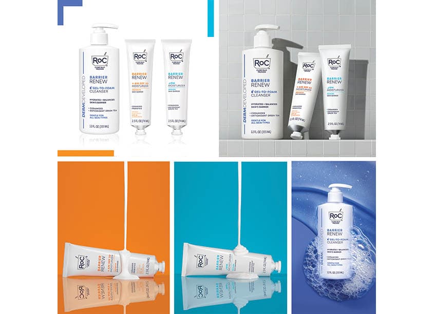 Package Design for RoC Skincare's Barrier Renew Line