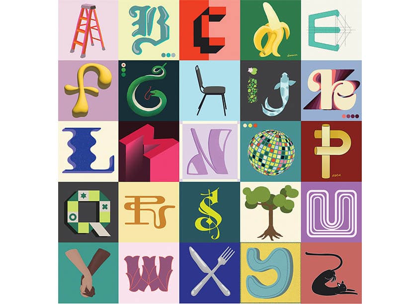 A to Z Alphabet Design